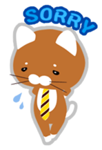 Cat a tie sticker #12712955