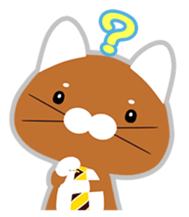 Cat a tie sticker #12712958