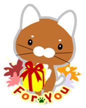 Cat a tie sticker #12712961