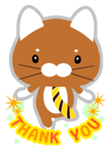 Cat a tie sticker #12712965