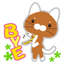 Cat a tie sticker #12712966