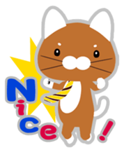 Cat a tie sticker #12712969