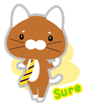 Cat a tie sticker #12712971