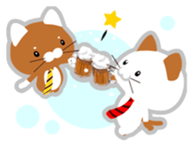 Cat a tie sticker #12712975