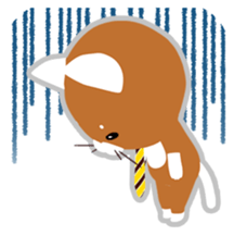 Cat a tie sticker #12712978