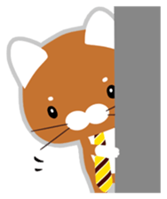 Cat a tie sticker #12712979