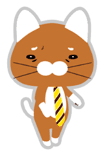 Cat a tie sticker #12712980