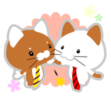 Cat a tie sticker #12712981