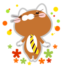 Cat a tie sticker #12712982