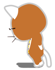 Cat a tie sticker #12712986