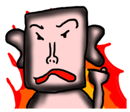 Annoying guy seems squid. sticker #12714552