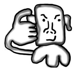 Annoying guy seems squid. sticker #12714556