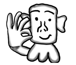 Annoying guy seems squid. sticker #12714557