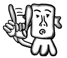 Annoying guy seems squid. sticker #12714558