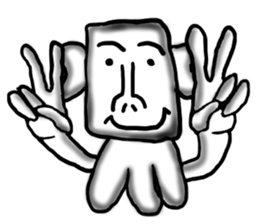 Annoying guy seems squid. sticker #12714561