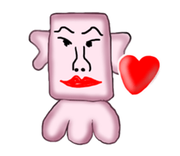 Annoying guy seems squid. sticker #12714569