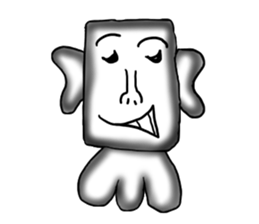 Annoying guy seems squid. sticker #12714570