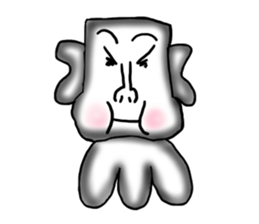 Annoying guy seems squid. sticker #12714574