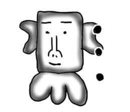 Annoying guy seems squid. sticker #12714575