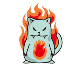 Big mouth Ethan Cat sticker #12714859