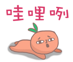 Mr. orange daily languages sticker #12715412