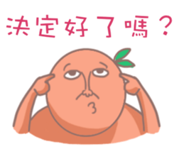 Mr. orange daily languages sticker #12715415