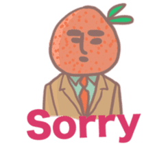 Mr. orange daily languages sticker #12715436