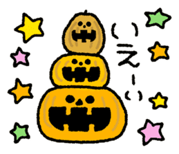Halloween and carefree friends sticker #12715590