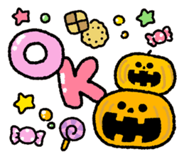 Halloween and carefree friends sticker #12715593