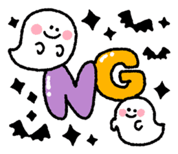 Halloween and carefree friends sticker #12715594
