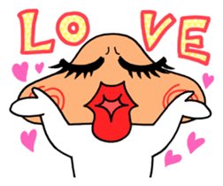 Plump Fukuyoka and cat and tortoise sticker #12715610