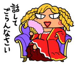 Plump Fukuyoka and cat and tortoise sticker #12715630