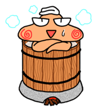 Plump Fukuyoka and cat and tortoise sticker #12715643