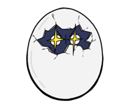 old man of the costume cat and egg sticker #12716214