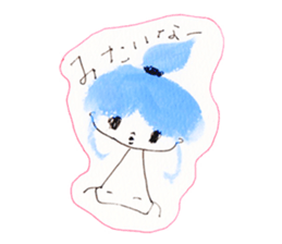 Girl's conversation sticker #12716509