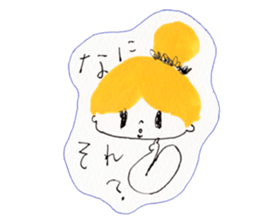 Girl's conversation sticker #12716510