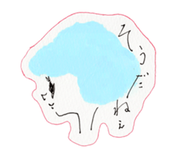 Girl's conversation sticker #12716511