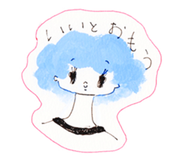 Girl's conversation sticker #12716514