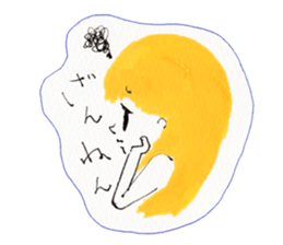 Girl's conversation sticker #12716515