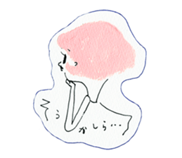 Girl's conversation sticker #12716523