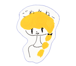 Girl's conversation sticker #12716525