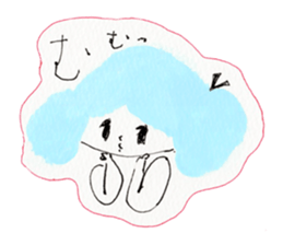 Girl's conversation sticker #12716526