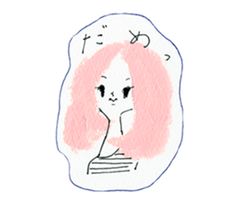Girl's conversation sticker #12716528