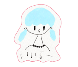 Girl's conversation sticker #12716531