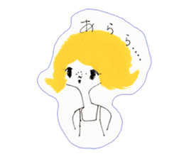 Girl's conversation sticker #12716535