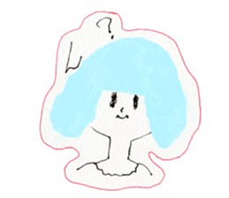 Girl's conversation sticker #12716541