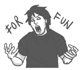 Angry Gamer Boy sticker #12716577