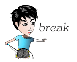 badminton team V2 Anime-Eng sticker #12717198