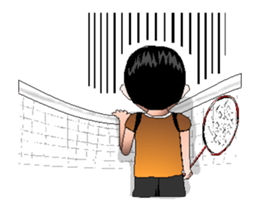 badminton team V2 Anime-Eng sticker #12717201