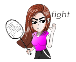 badminton team V2 Anime-Eng sticker #12717202